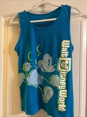 Disney Teal Mickey Mouse Walt Disney World Tank Top